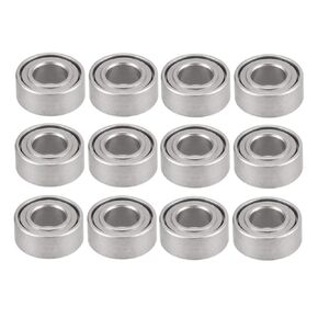 RC Car Accessories for WPL for C14 C24 C34 C44 for MN D90 for MN-90 MN99S 12PCS Steel Bearing 3X6X2mm RC Car Spare Parts Upgrade Accessories