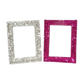 إطار صورة Sparkle 4x6 5x7 بريق بريق الحفلة تفضل ديكور المنزل (Neon Orange ، 5x7)