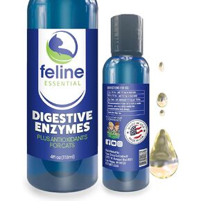 Catalyst Antioxidant Enzyme Formula for Cats - Cat Digestive Enzyme - Digestive Enzymes for Cats - Cat Digestive Support - Feline Catalyst Liquid Pancreatic Enzyme Supplements Cats in Saudi Arabia