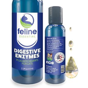 Catalyst Antioxidant Enzyme Formula for Cats - Cat Digestive Enzyme - Digestive Enzymes for Cats - Cat Digestive Support - Feline Catalyst Liquid Pancreatic Enzyme Supplements Cats