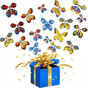 Wind-up Flying Butterfly Toy - Interactive Flapping Wings, Made of Safe ABS Plastic, a Surprise Gift for Children (10pcs)