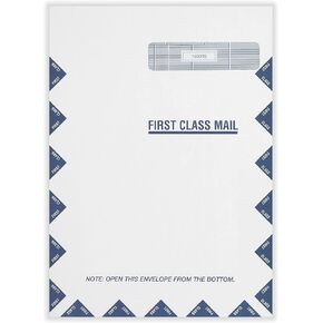 CMS-1500 Jumbo First-Class Right Window Healthcare Billing Envelope, 9" x 12.5", Pack of 500 – Essential Office Product for Human Resources
