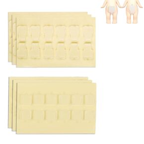 BOXOB 72pcs Adhesive Tape for Angel Hipper, Double-Sided Clear Glue Sticky Putty Removable Mini Figures Sticker Pads Replacement Residue-Free & Secure Hold for DIY Decor