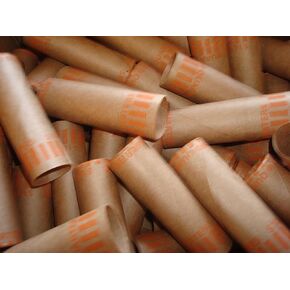 Pre-formed Coin Wrappers, 100 Count, Quarters