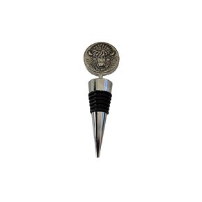 Handmade Silver Buffalo Wine Bottle Stopper