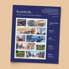 Battlefields of The American Revolution 2025 (Sheet of 15) First-Class Mail Forever Postage Stamps