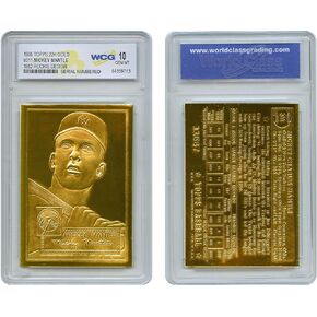 1952 Topps Mickey Mantle 22K Gold Rookie Card Design #311 - Graded GEM Mint 10