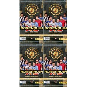 2025 Panini Adrenalyn XL CLUP WORLD CUP Collection with (4) Factory Sealed Packs with 24 Cards! Look for Cards of Kylian Mbappe, Lionel Messi, Erling Haaland, Harry Kane, Bellingham & More! IMPORTED