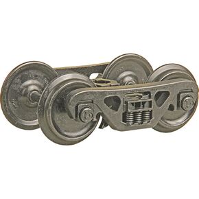 Kadee #974 A.S.F 100-ton Roller Bearing Metal Trucks w/36 Smooth Back Metal Wheels (2) G Scale