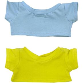 niannyyhouse 10cm 15cm 20cm Plush Doll Clothes T-Shirt Multi-Color Bottoming Shirts Stuffed Toy Dress Up (a3, 15cm)