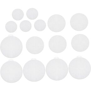 Homoyoyo 15pcs Plastic Canvas Patterns for Bags Multi Function Plastic Mesh Sheets for Easy DIY Crochet and Embroidery Projects for Crafting Unique Purse Bottoms