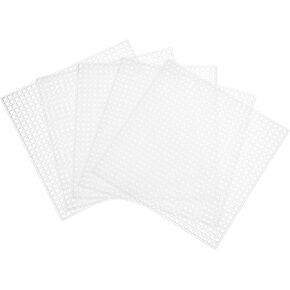 Homoyoyo 12 Pcs Mesh Canvas Sheets for Embroidery and Crafting Flexible Cross Stitching Material for DIY Projects Easy to Cut and Shape for Knitting and Sewing