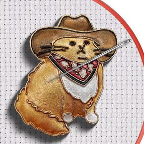 Magnetic Needle Minder Magnet Embroidery Accessories and Supplies Embroidery Needle Holder Cross Stitch Holder Needlework Supplies (Gafieldcat)