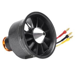 مجموعة QX Motor 64 مم EDF ، مروحة ذات كفاءة عالية 2400 كيلو فولت مع مروحة محرك مع 12 شفرات لطائرة RC