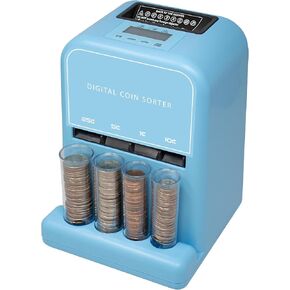 عداد العملة التلقائية و SORTER COIN ، الأزرق