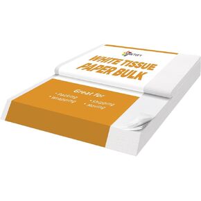Simetufy 600 Sheets White Tissue Paper Bulk, 20" x 30" Packing Supplies for Moving & Packaging, Gift Wrapping Tissue Paper for Gift Bags, Weddings, Birthday, Holidays, and Christmas Crafts Decor