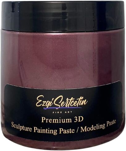 3D Sculpture Painting Paste|Texture Paste|Decorative Plaster|Ready to Use|Unique Colors|Ideal for Artwork|Stencil|Flowers|Texture|Art Relief|New Formula| 6 oz (Neon Pink) in Saudi Arabia