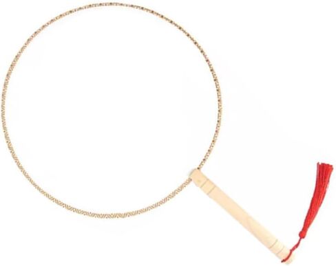 Artibetter Flant Fan للطلاء DIY والتطريز Wooden Handle Creative Craft Fan للبالغين للأصدقاء والعائلة تصميم متينة للاستخدام على المدى الطويل in Saudi Arabia