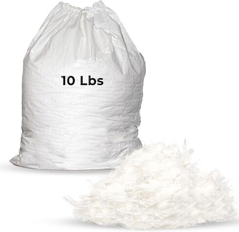 NEXTGEN Premium White Down/Goose Feathers 10/90 Stuffing & Fill Hypoallergenic Pillow Filling, restuffing, Fluffing, for Cushions, Comforters, Jackets -for DIY Projects and Home Décor in Kuwait