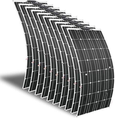 1000 واط ألواح شمسية مرنة ، 10 أجزاء 100 واط ، كفاءة عالية ، نمط حديث ، مناسبة للاستخدام في الهواء الطلق in Kuwait