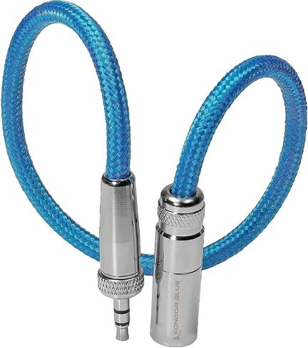 KONDOR BLUE Mini XLR إلى 3.5 مم (1/8 بوصة) مقبس صغير مع برغي تثبيت (1/8 بوصة) كابل ستيريو TRS ميكروفون 12 بوصة لميكروفونات Lavalier Pocket Cinema 6K 4K Senheiser Sony in Kuwait
