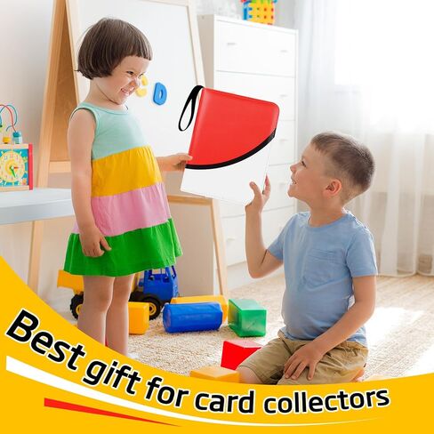Card Collection Binder, 400 Pockets Trading Card Album with Sticker, Card Folder for TCG Sports Cards in Saudi Arabia