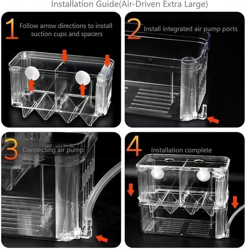 Aquarium Fish Breeder Box Hatchery Incubator,Multi-Functional Acrylic Breeder Isolation Box Hatching Incubator Box for Fish Fry Betta Fish Shrimp and Little Turtle in Saudi Arabia
