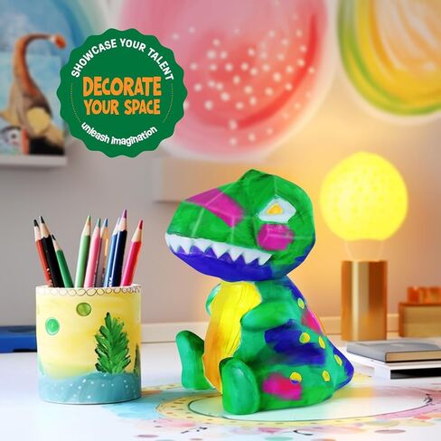 Paint Your Own Lamp kit - DIY Painting Kit, Painting Kit Arts & Crafts for Kids Ages 8-12, Art Supplies Birthday Easter Party Holiday Gift, Girls Boy Gift Ages 3 4 5 6 7 8 9 10 11 12+ (Rabbit) in Saudi Arabia