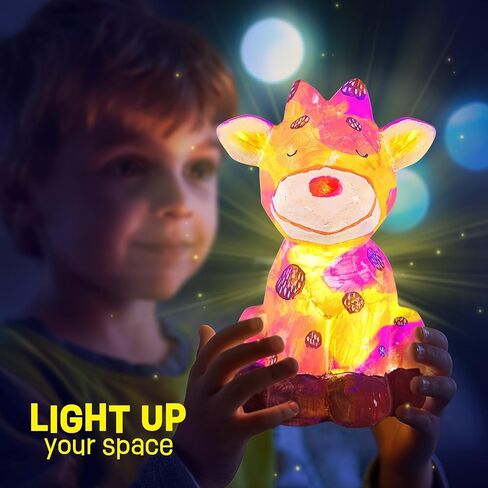 قم بطلاء مجموعة مصباحك الخاصة - مجموعة الطلاء DIY ، فنون الطلاء والحرفية للأطفال الذين تتراوح أعمارهم بين 8 و 12 عامًا ، مستلزمات فنية هدية عيد ميلاد عيد الفصح ، هدية فتيات الفتيات الأعمار 3 5 6 7 8 9 10 11 12+ (أرنب) in Kuwait