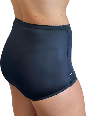 Dixie Belle 719 Scallop Trim High Waist Full Coverage Panty (3 Pack) (5, White) in Saudi Arabia