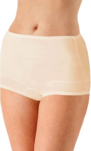 Dixie Belle 719 Scallop Trim High Waist Full Coverage Panty (3 Pack) (5, White) in Saudi Arabia