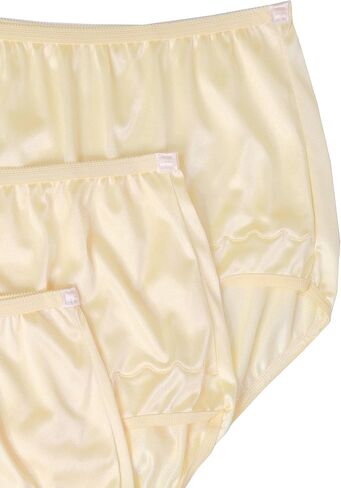 Dixie Belle 719 Scallop Trim High Waist Full Coverage Panty (3 Pack) (5, White) in Saudi Arabia