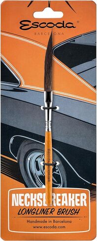 Escoda Necksbreaker Series Pinstriping Artist Paint Brush, Short Handle, Squirrel Hair, Size 8 in Kuwait