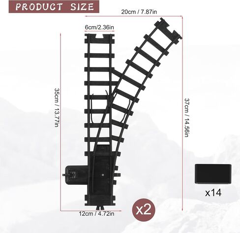 Hot Bee Train Tracks Accessories Width 6cm (2.36in) Railroad Building Toy Railway Rail for 9015 Trains Set in Kuwait