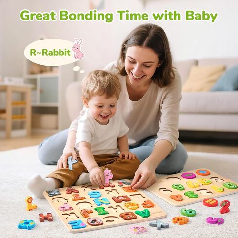 Joycat Wooden Animal Alphabet Buzzles للأطفال الصغار 1-3 ، 26 قطعة رسائل ، لعبة Montessori ABC التعلم ، هدايا ل 1 2 3 4 صبي عمرها 5 سنوات ، أنشطة تعلم ما قبل المدرسة in Saudi Arabia