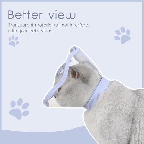 Andiker Cat Cone Collar, Folding Adjustable Cat Recovery Collar with Drawstrings Lightweight Transparent Elizabeth Collar for Dogs and Cats Kittens to Stop Licking and Scratching (Purple, S) in Saudi Arabia