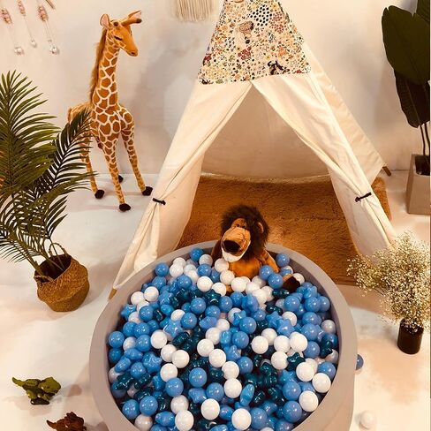 Realhaha Ball Pit Balls 50 100 200 500, Star Shapes for Babies Kids Playpen Plastic Balls for Babies Ball Pool Puppy Playballs in Saudi Arabia
