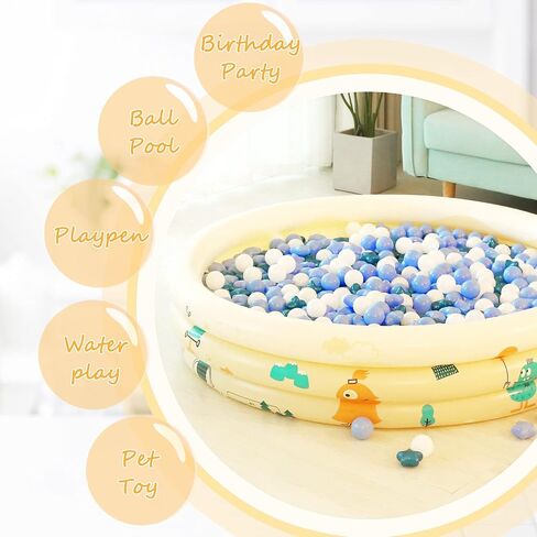 Realhaha Ball Pit Balls 50 100 200 500, Star Shapes for Babies Kids Playpen Plastic Balls for Babies Ball Pool Puppy Playballs in Saudi Arabia