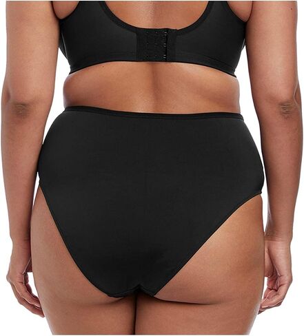 Elomi Lydia Matching High Leg Brief (4395),Large,Black in Saudi Arabia