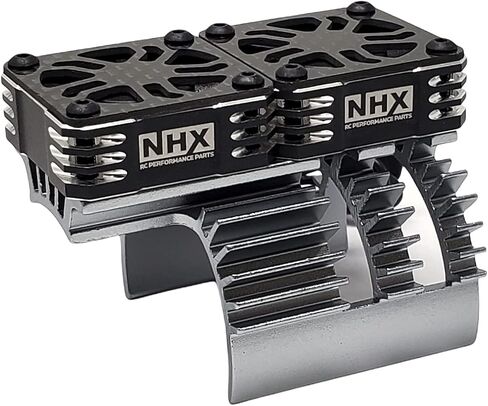 NHX RC 1/8 Twin Cyclone Alum HV Cooling Fans w/Cover 28000RPM Motor Heatsink Red in Saudi Arabia