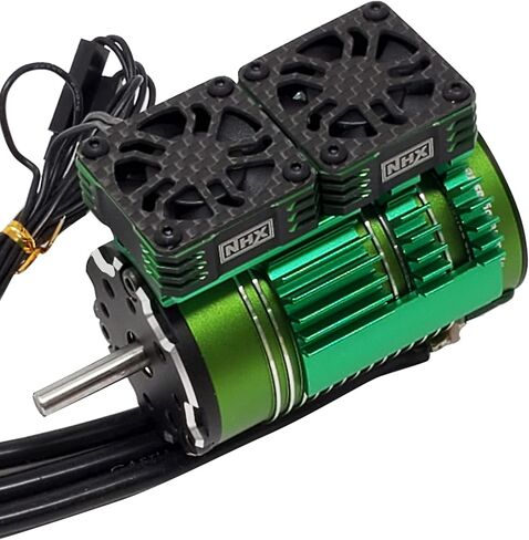 NHX RC 1/8 Twin Cyclone Alum HV Cooling Fans w/Cover 28000RPM Motor Heatsink Red in Saudi Arabia