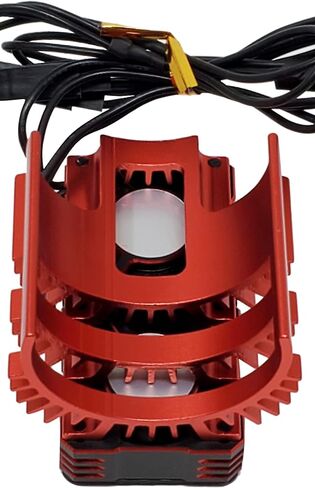 NHX RC 1/8 Twin Cyclone Alum HV Cooling Fans w/Cover 28000RPM Motor Heatsink Red in Saudi Arabia