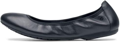 Shoes for Crews LILA Ina, Women's Work Ballet Flats, Slip Resistant, Lightweight, Black Shoes in Saudi Arabia