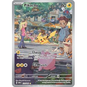 Pokemon - Pikachu 173/165 - Pokemon 151 - Illustration Art Rare - بطاقة واحدة