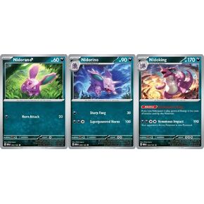 Pokemon Nidoking 034/165 - Holo Rare - Pokemon 151 - Evolution 3 Card - Nidoran (m) Nidorino - Single Card - Mint Condition