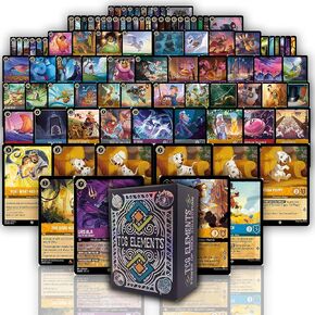 Deck Box with 100 Card Lorcana Bundle, 2 SR/L, 5 Foils, 5 Rare Cards, 100 C/UC Cards