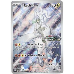 Pokemon - N’s Reshiram 167/159 Stamped Promo - Journey Together – Box Topper – Illustration Card - Foil