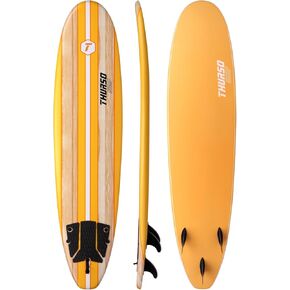 THURSO SURF Aero 7ft Soft Top Foam المبتدئين لركوب الأمواج للبالغين والأطفال، لوح طويل مثالي لركوب الأمواج على الشاطئ والرياضات المائية، خفيف الوزن ومتين، تصميم حديث لجميع مستويات راكبي الأمواج in Kuwait