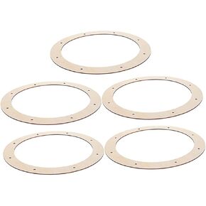 إطارات 5pcs إكليلا من الزهور لأطواق الحرف اليدوية DIY لأركان الزهور لحفلات الزفاف ديكورات العطلات والديكور المنزلي