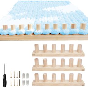 MLLNFUE 40" Chunky Knitting Loom - Customizable Knitting Machine - Foldable & Portable Design Chunky Knit Blanket Loom - Beginner-Chunky Knitting for Beginners, Can Be Used for Home Decoration